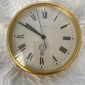 Saks Fifth Avenue Brass clock